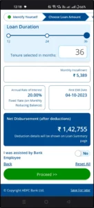 HDFC Bank Pre-approved Business Loan Interest Rate 