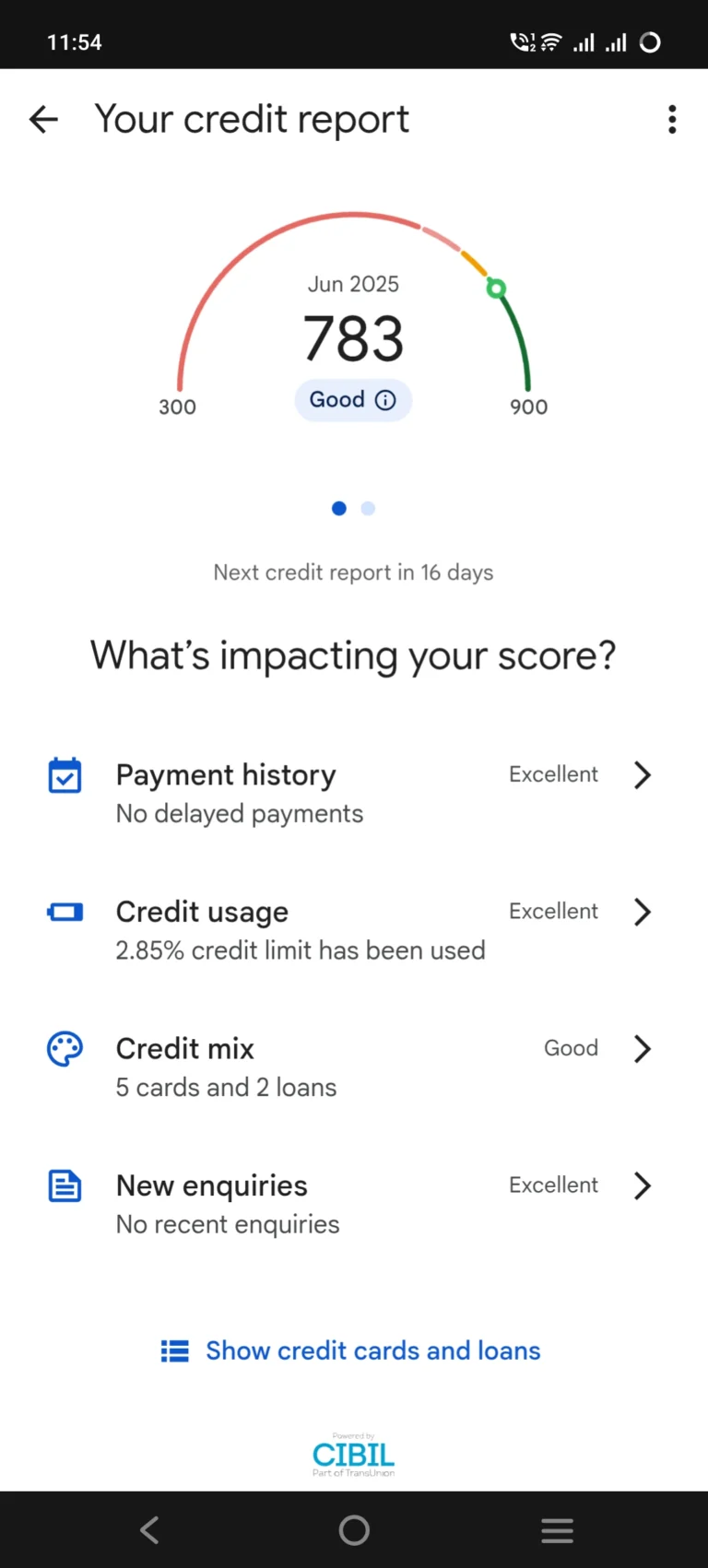 Gpay cibil score score check